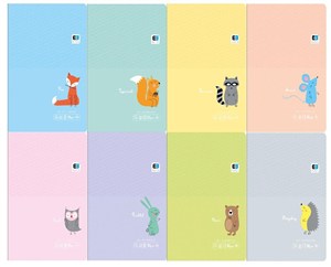 Obrazek Zeszyt A5/32K kratka B&B Kids Pastel (10szt)