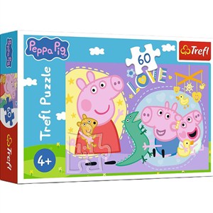 Obrazek Puzzle Szczęśliwa Świnka Peppa 60