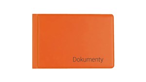 Obrazek Okładka na dokumenty mała pomarańczowa
