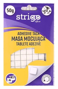 Obrazek Strigo, Masa mocująca samoprzylepna klejąca biała 50 g