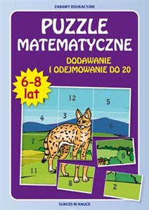 Obrazek Puzzle matematyczne 6-8 lat Dodawanie i odejmowanie do 20