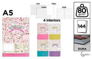 Picture of Notatnik A5/144K magnes Thank You MIX