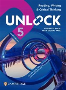 Obrazek Unlock Level 5 Reading Writing and Critical Thinking Student's Book with Digital Pack