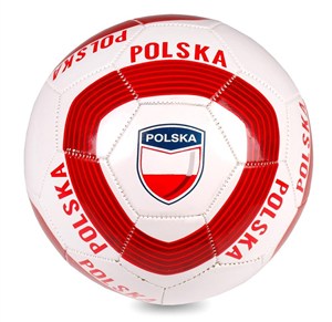 Obrazek Piłka nożna Polska biało-czerwona