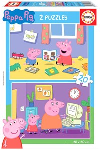 Obrazek Puzzle 2x20 Świnka Peppa G3