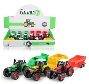 Obrazek Traktor z przyczepą mix