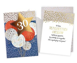 Picture of Karnet Urodziny 30