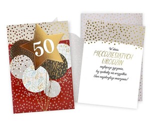 Obrazek Karnet Urodziny 50