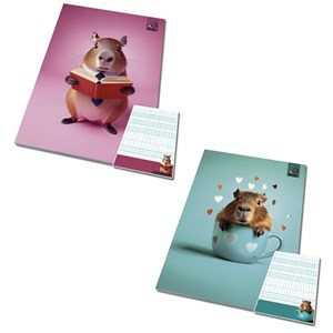 Obrazek Notes A6/50K kratka poddruk Kapibara (10szt)