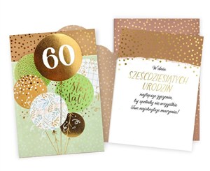 Picture of Karnet Urodziny 60