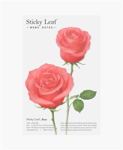 Obrazek Karteczki samoprzylepne Róża czerwona M