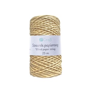 Picture of Sznurek papierowy z drucikiem 25m kraft