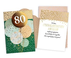 Picture of Karnet Urodziny 80