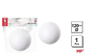 Obrazek Kulka styropianowa do zdobienia 120mm