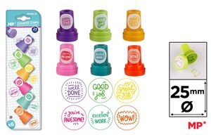 Picture of Stempelki dla dzieci angielskie 6szt