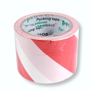 Picture of Taśma ostrzegawcza biało-czerwona 75mmx100m