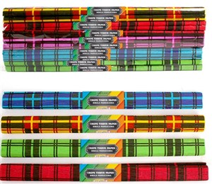 Obrazek Bibuła marszona mix kratka (10szt)