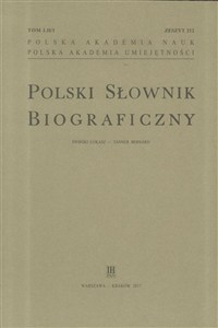 Obrazek Polski Słownik Biograficzny z.212 T.52/1