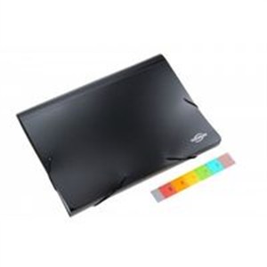 Obrazek Teczka z przegródkami A4 czarna