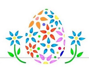 Obrazek Szablon zmywalny wielkanocny 12x15cm