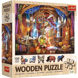 Obrazek PUZZLE 1000 Puzzle Drewniane Czarodziejska komnata 20210