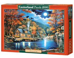 Obrazek Puzzle Cabin by the Lake 2000