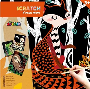 Picture of 4 magiczne zwierzęta wydrapywanka