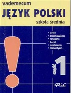 Obrazek Vademecum mini Język polski 1 Szkoła średnia