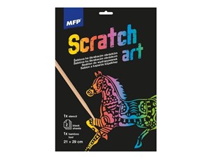 Picture of Wydrapywanka A4 szablon Koń  + 2 kartki 1032219