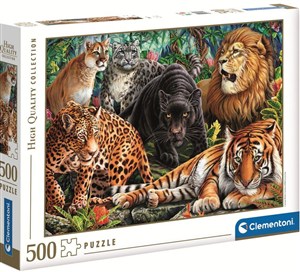 Obrazek Puzzle 500 HQ Wild Cats 35126
