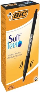 Obrazek Długopis Soft Feel czarny (12szt) BIC