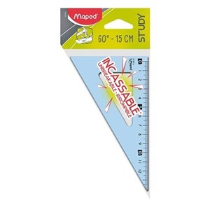 Obrazek Ekierka Study niełamliwa 15 cm-60 niebieska