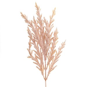 Obrazek Gałązka trawy pampasowej kremowo-pudrowa 32cm