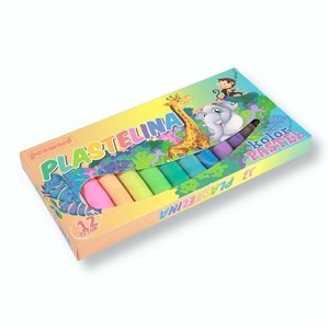 Obrazek Plastelina 12 kolorów pastel