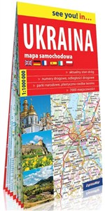 Obrazek Ukraina papierowa mapa samochodowa 1:1 000 000