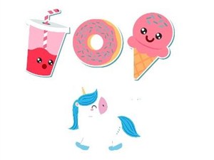 Obrazek Karteczki memo sweets 4szt