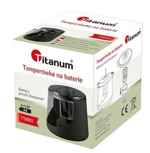 Obrazek Temperówka elektryczna na baterie czarna