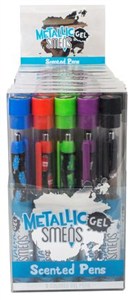 Picture of Pachnące długopisy żelowe metaliczne Smens 5 sztuk