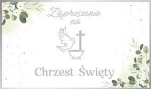 Obrazek Zaproszenie Chrzest (10szt)