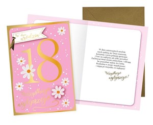 Obrazek Karnet Urodziny 18