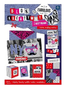 Picture of Blok kreatywny A4 z naklejkami Hipster