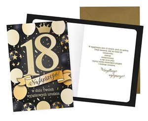 Obrazek Karnet Urodziny 18