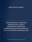 Uwarunkowa... - Krzysztof Gawron -  Polish Bookstore 