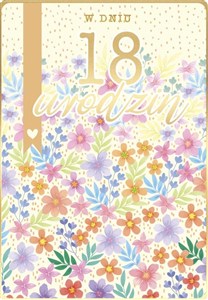 Obrazek Karnet Urodziny 18