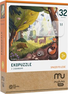 Obrazek Puzzle Spacer po lesie Ekopuzzle 32