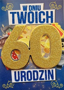 Picture of Karnet Urodziny 60 męskie