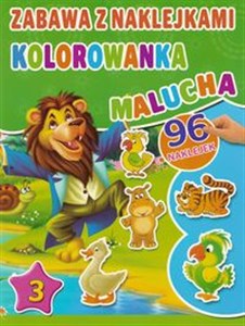 Obrazek Kolorowanka malucha z naklejkami część 3 zielona