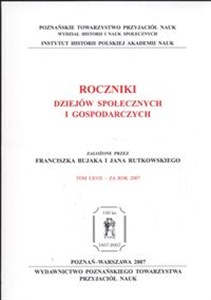 Obrazek Roczniki Dziejów Społecznych i Gospodarczych