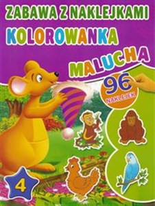 Obrazek Kolorowanka malucha z naklejkami część 4 fioletowa