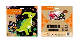 Obrazek Wydrapywanka moi przyjaciele dinozaury